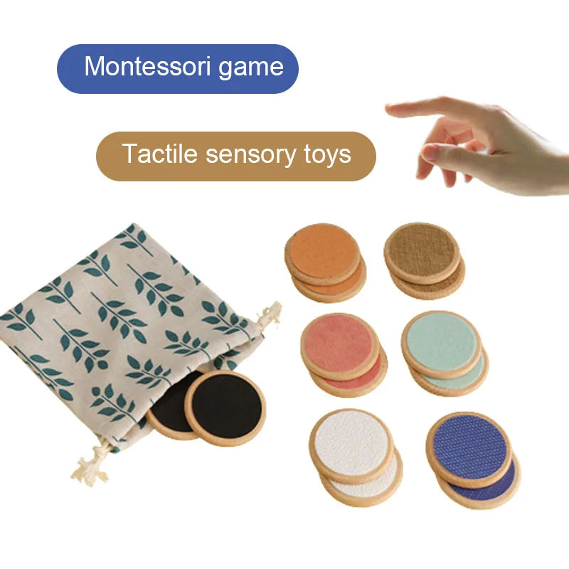Montessori Sensory Toys Tactile Board Matching game